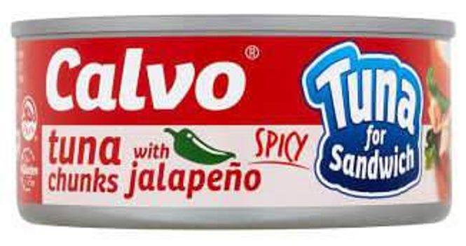 Hovedbilde Calvo Tunfisk Biter m/Jalapeno 142g.