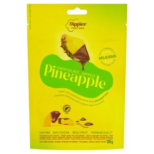 Hovedbilde Dippies Sjokoladedyppet Ananas 100g.