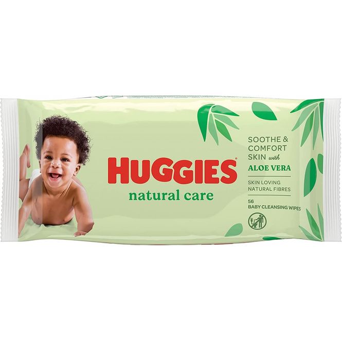 Hovedbilde  Våtservietter m/Aloe Vera Huggies 56stk