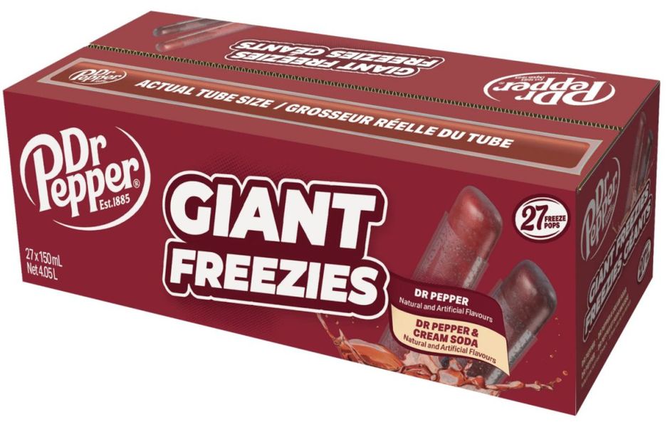 Dr Pepper Giant Freezies 150ml.