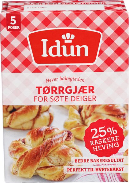 Tørrgjær Søte Deiger Idun 5pk.