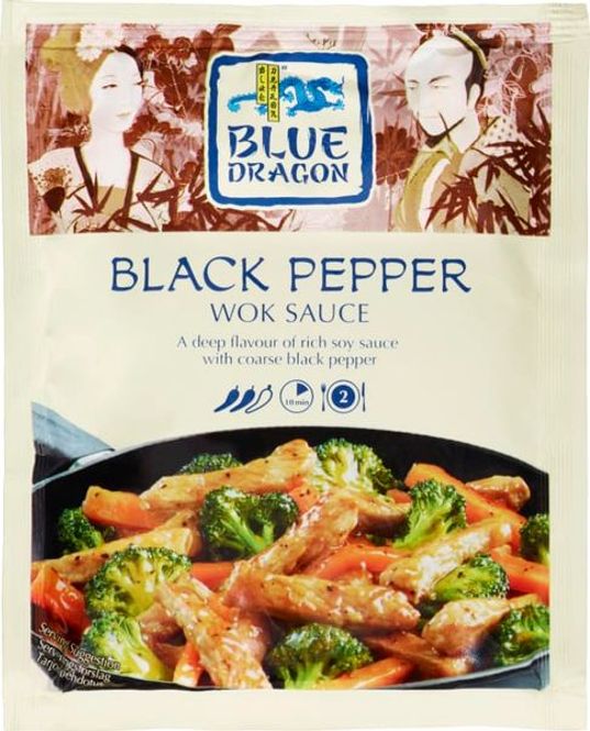 Hovedbilde Blue Dragon Woksauce Black Pepper 120g*12st./ ...