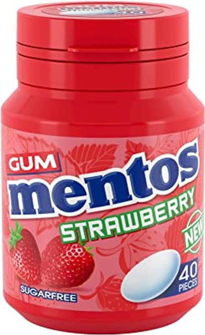 Hovedbilde Mentos Gum Strawberry  56g.