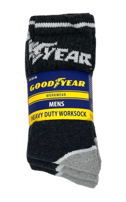 Hovedbilde Goodyear Work Socks  Dark Grey 3pk.