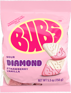Hovedbilde Bubs Goody Sour Strawberry Vanilla 90g.