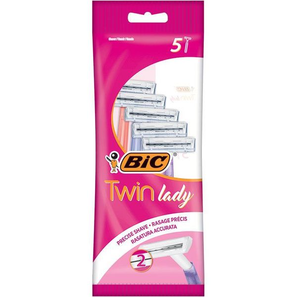 Barberingsh&oslash;vel Twin Lady Bic 5pk.