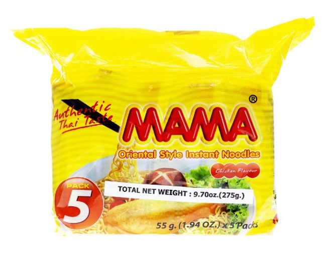Hovedbilde Mama Nudler m/ Kyllingssmak 55g*5pk.