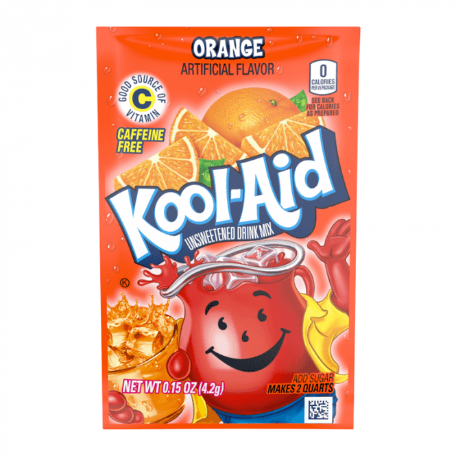 Hovedbilde Kool Aid Sachet Orange 2QT((4,2g.))/Dato