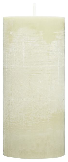 Hovedbilde Kubbelys Grønn Stearin 100% 15x7,8cm.