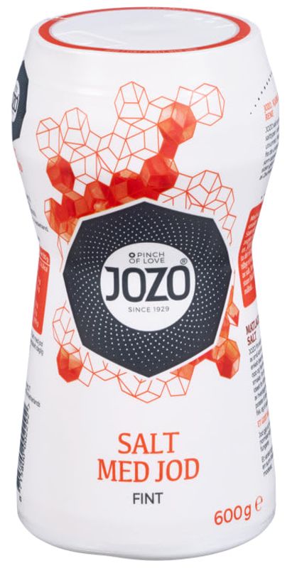 Fint Salt m/Jod i Boks Jozo 600g.