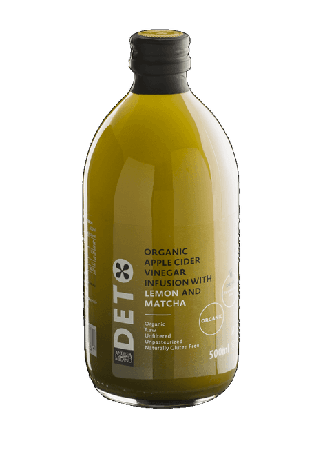 Hovedbilde Eplecider eddik m/Matcha pulver & Sitron, ...
