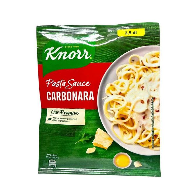 Hovedbilde Carbonara Pasta Saus Knorr 27g./Dato