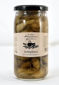 Hovedbilde Gresk Pepperoni Grønn Uncle Yannis 340g.