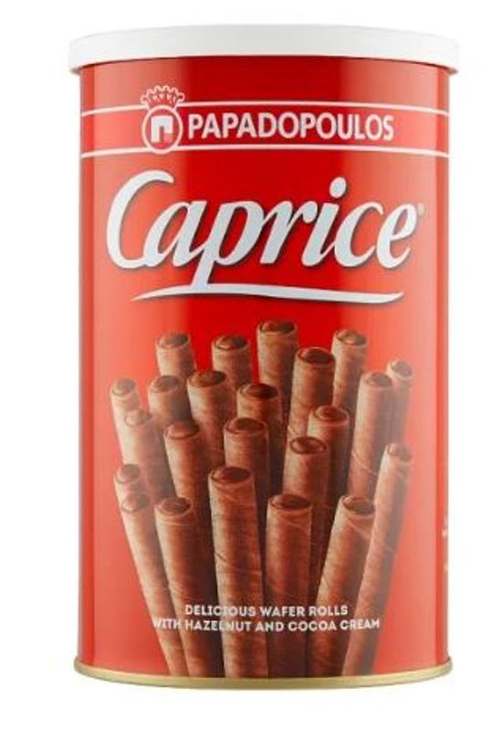 Wafer Rolls Chocolate Caprice 250g.