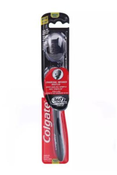 Tannbørste Charcoal 360 M Colgate