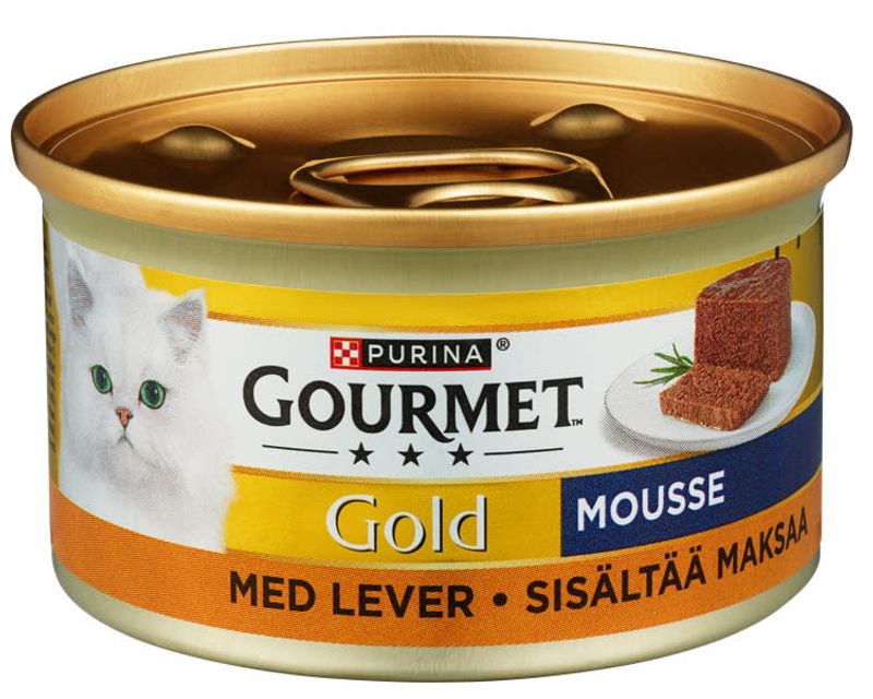 Gourmet Gold Mousse m/Lever Purina 85g.