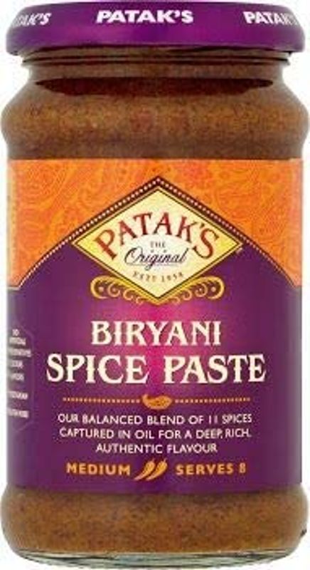 Patak's Biryani Spice Paste Medium 283g.