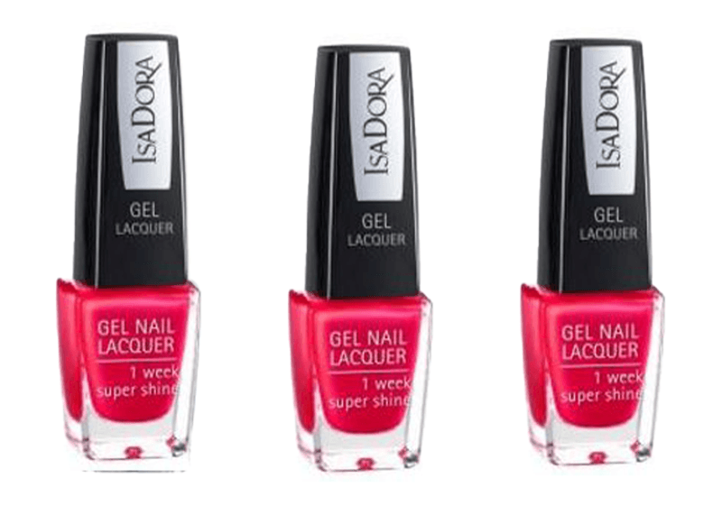 IsaDora Gel Neglelakk, 224 Scarlet Red, 6ml*3pk.
