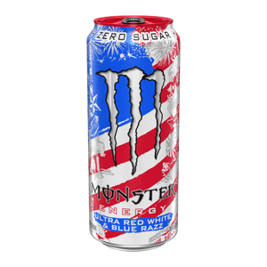 Hovedbilde Monster Ultra Red, White & Blue Razz (473ml)./USA