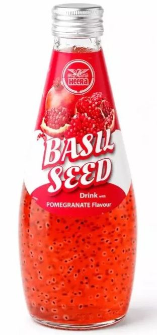 Hovedbilde Heera Basil Seed Garanteple Drink 290ml.
