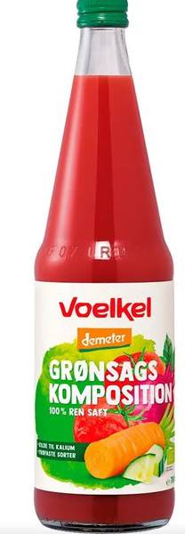 Voelkel melkesyregjæret grønnsaksjuice 0,7L økologisk