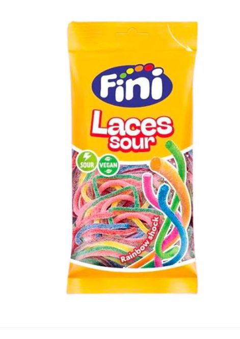 Hovedbilde  Fini Laces Sour 75g. / Vegan-Halal