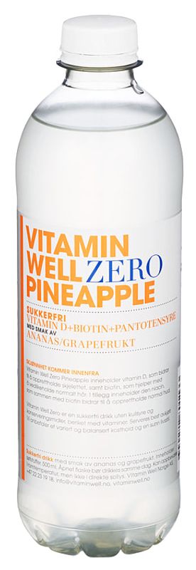 Vitamin Well Zero Pineapple 500ml.