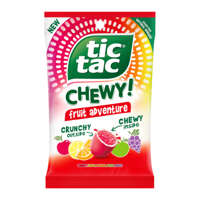 Hovedbilde Tic Tac Chewy Fruit Adventure Peg Bag 2.8oz ...