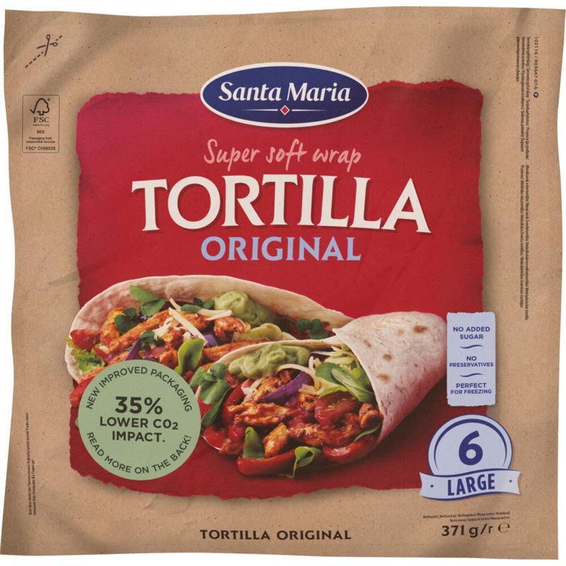 Tortilla Original 8pk. Santa Maria 320g.