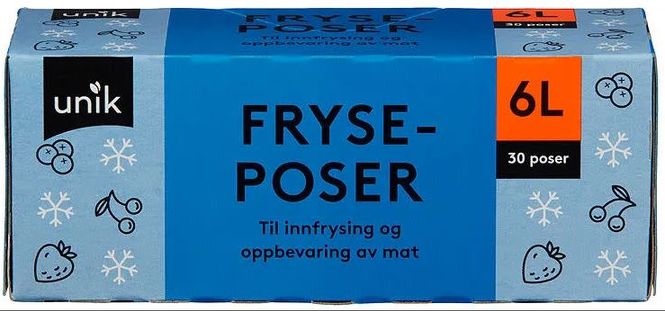 Hovedbilde Fryseposer 6L Unik 30st.