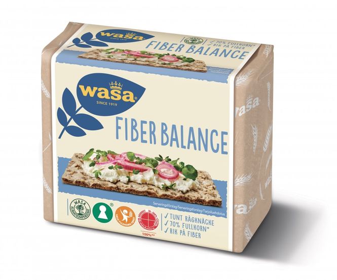 Hovedbilde Fiber Balance Knekkebrød Wasa 230g.