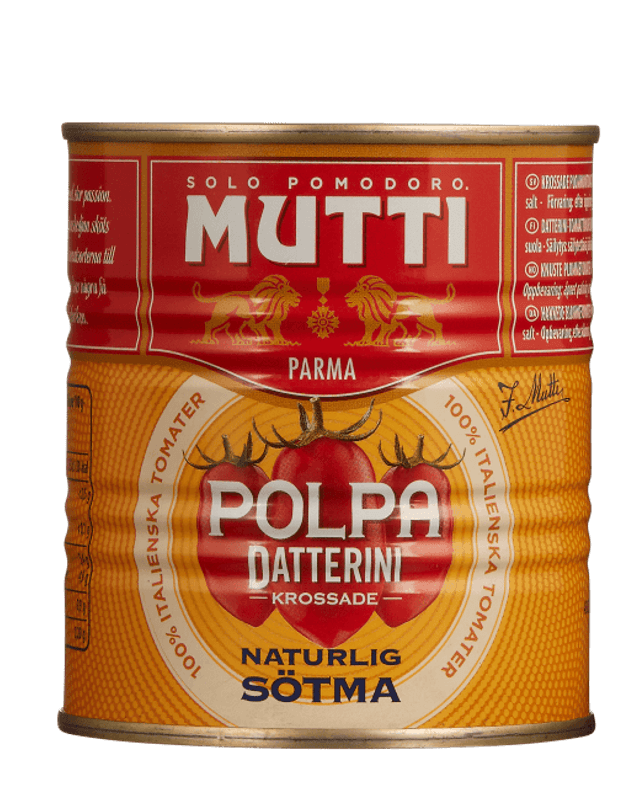 Mutti knuste tomater (polpa datterini) 300 g.