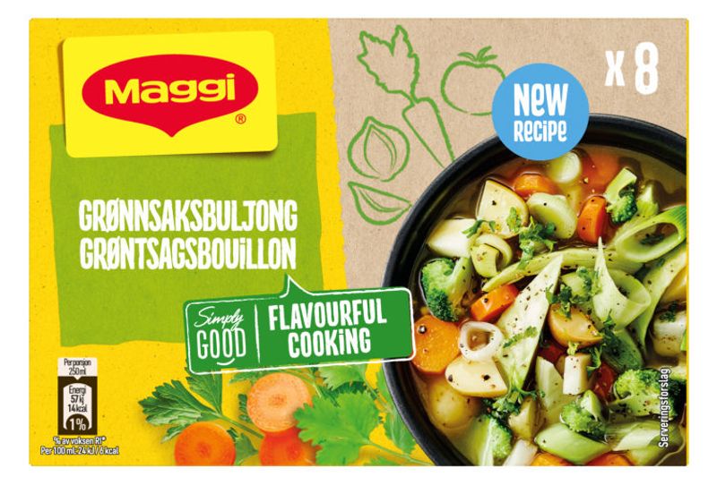 Grønnsaksbuljong Klar 10g*4st./10L