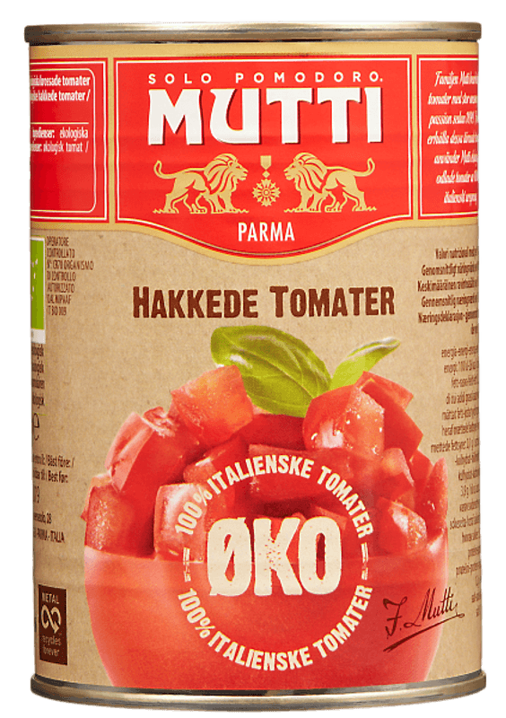 Mutti tomater hakkede (polpapezzi) ØKO 400g.