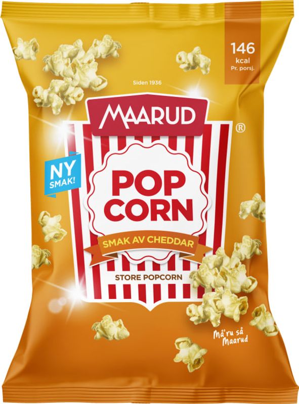Maarud Popcorn Poppet Cheddar 75g.