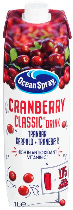 Tranebærjuice Original Ocean Spray 1L
