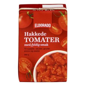Hovedbilde Hakkede Tomat Fyldig Smak Eldorado 390g.