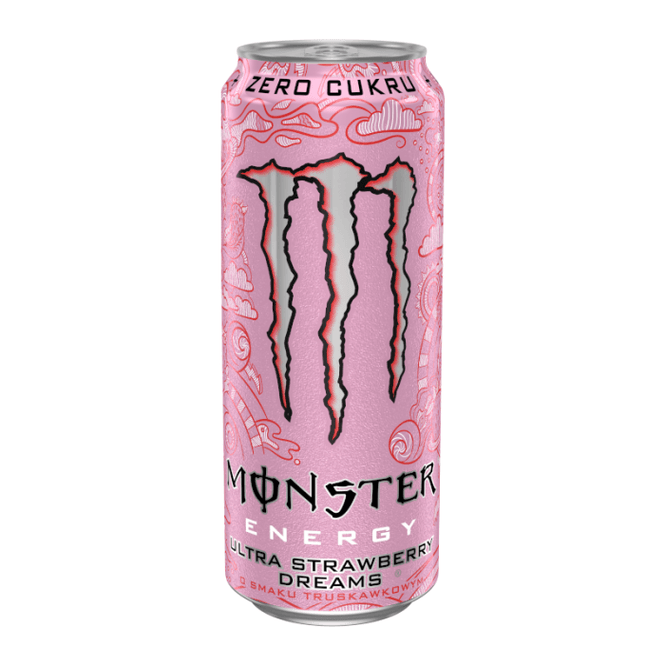 Hovedbilde Monster Ultra Strawberry Dreams 500ml.