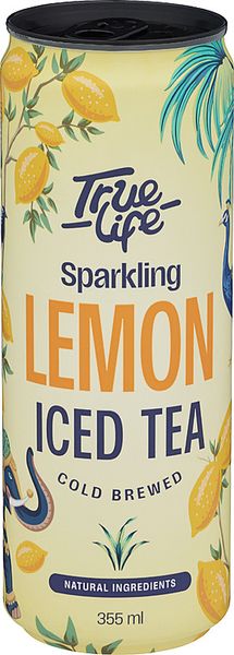 True Life Sprudlende Ice Tea Lemon 355ml.