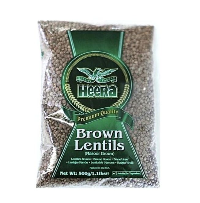 Hovedbilde Brown Lentils Heera 500g.