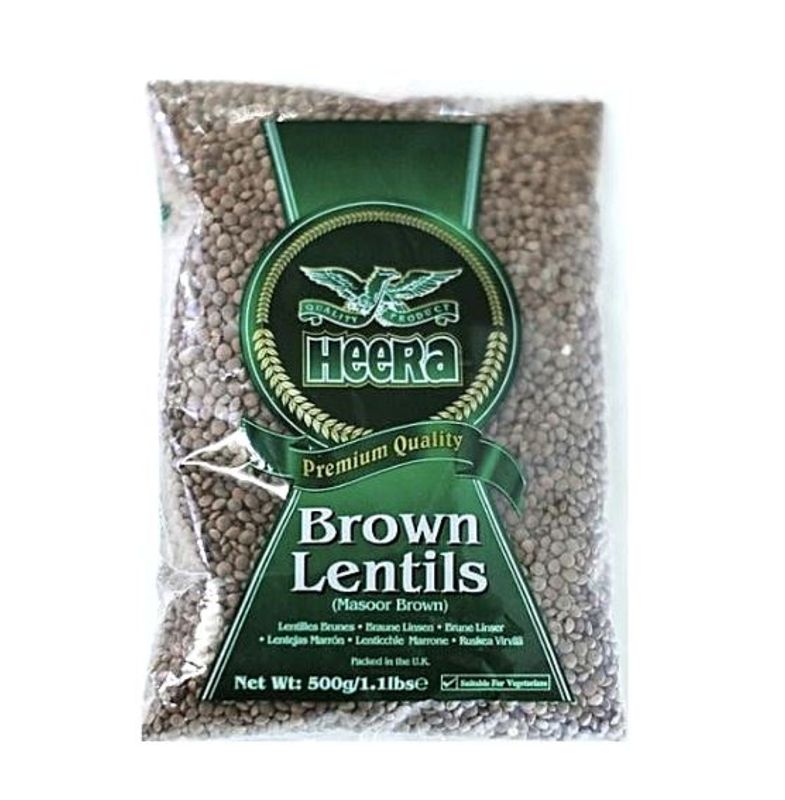 Brown Lentils Heera 500g.
