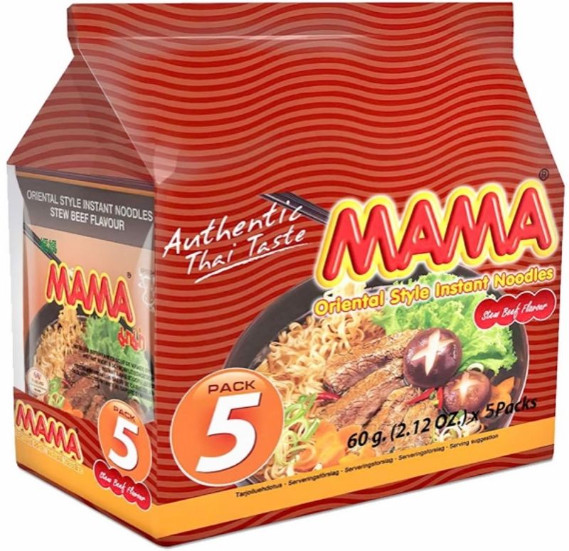 Mama Nudler m/ Biff Smak 60g*5pk.