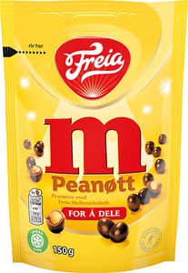 Hovedbilde M Peanøtt Freia 150g*15st. Hele Eske