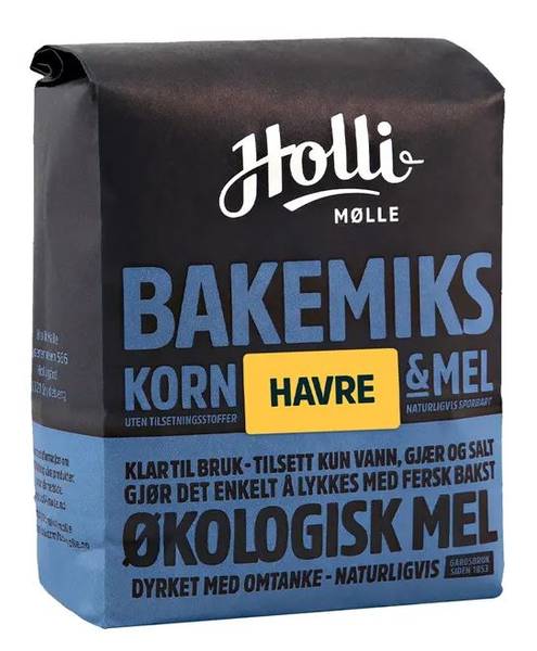 Holli Mølle Havre Bakemiks Økologisk Mel 1kg.