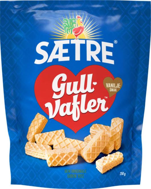 Hovedbilde Gullvafler Vanilje Sætre 250g./ Dato