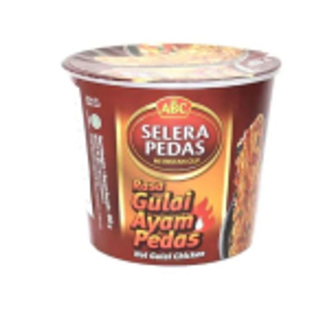 Hovedbilde 12x ABC Hot Gulai Nudler Kylling&Karri Smak 60g
