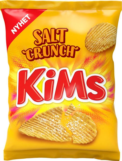 Hovedbilde Kims Potetgull Salt Crunch 200g.