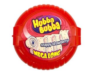 Hovedbilde Snappy Strawberry Mega Long Hubba Bubba 56g.