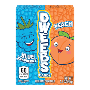 Hovedbilde DWEEBS Blue Raspberry/Peach 45g./Halal