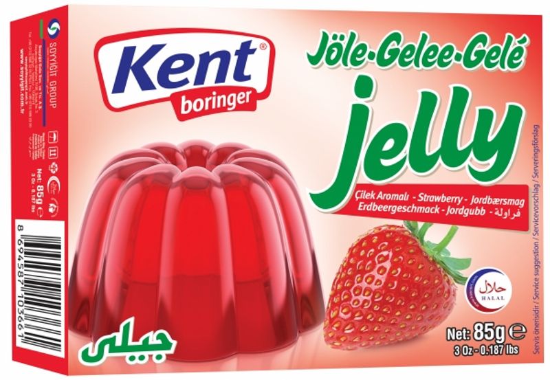 Kent Gele Jordbær Halal 85g.